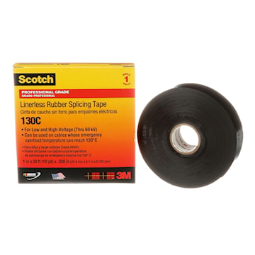 3M CANADA 130C-3/4X30 Scotch® Insulating Tape 30 ft Lx 3/4 in W Ethylene Propylene Rubber Black