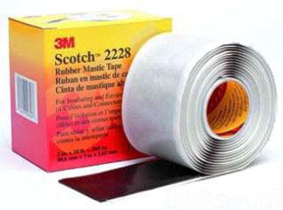 3M CANADA 2228-2X10 Scotch® Mastic Tape Sealing and Insulating 10 ft Lx 2 in W 65 mil Black Ethylene Propylene Rubber