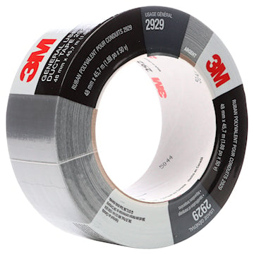 3M CANADA 2929-48X50 Duct Tape General Use 50 yd Lx 48 mm W 0.14 mm Silver Polyethylene Over Cloth Scrim