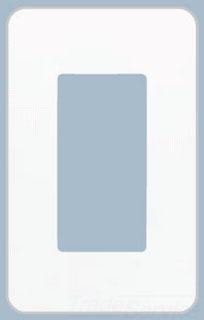 LUTRON CW-1-WH Claro Switch/Dimmer Wallplate 1 Gangs White 119 mm Lx 75 mm W