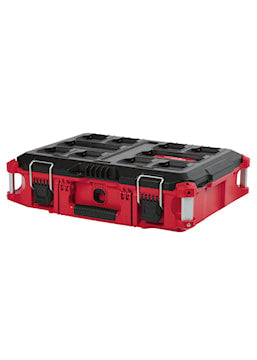 MILWAUKEE 48-22-8424 Packout™ Tool Box 6.6 in Hx 22.1 in Lx 16.1 in W Red