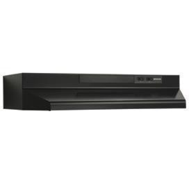 VENMAR BU230BL Range Hood 160 ft³/min 30 in W x 17-1/2 in D x 6 in H Black