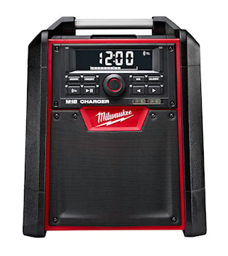 MILWAUKEE 2792-20 M18™ Jobsite Charger Radio FM/AM, AUX, Bluetooth, Cordless 18 V Lithium-Ion Battery