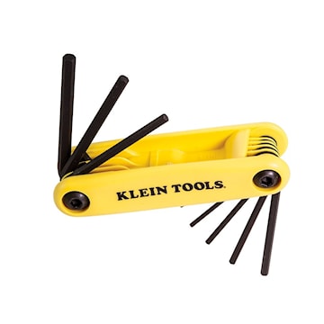 KLEIN TOOLS 70575 Grip-It® Hex Key Set 9 Pieces 3.813 in Handle, 1.391 - 1.844 in Key