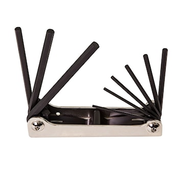 KLEIN TOOLS 70591 Grip-It® Hex Key Set 9 Pieces 4-3/8 in Handle, 2.688 - 3.813 in Key