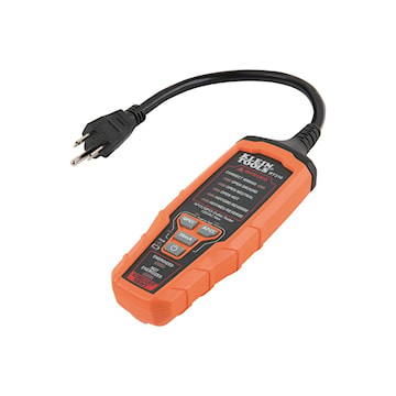 KLEIN TOOLS RT310 AFCI/GFCI Electrical Battery Operated Outlet Tester AFCI/GFCI Electrical Battery Operated Outlet Tester 120 VAC,