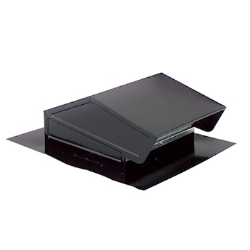 VENMAR 634 ROOF CAP W/DAMPER 31/4X10 BLK