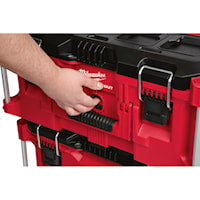 MILWAUKEE 48-22-8425 Packout™ Tool Box Large 16.1 in Hx 22.1 in Lx 11.3 in W Red