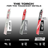 MILWAUKEE 48-00-5787 Super Sawzall®, The Torch™ Reciprocating Saw Blade 9 in 14 TPI