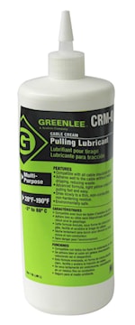 EMERSON PROFESSIONAL TOOLS CRM-Q Cable-Cream™ Cable Pulling Lubricant Cable-Cream One Quart Squeeze Bottle (.95 l) 1 qt Squeeze Bottle