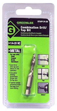 EMERSON PROFESSIONAL TOOLS DTAP1/4-20 Drill/Tap Bit 1/4 in Shank