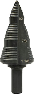 EMERSON PROFESSIONAL TOOLS GSB09 Kwik Stepper® Step Drill Bit 3 Steps 1/2 in 1-1/8 in