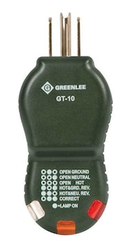 EMERSON PROFESSIONAL TOOLS GT-10 Polarity Cube Tester 1-Pole 120 VAC,