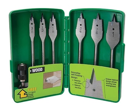 EMERSON PROFESSIONAL TOOLS 34AR-6 Spade Bit Set Self Feeding, Corded