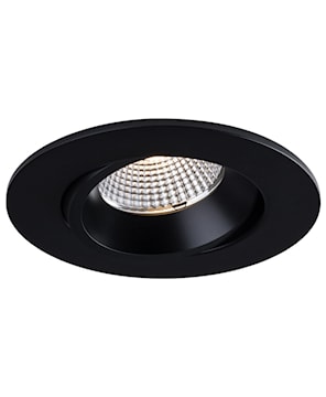 3 1/2 in Round Luna LED Recessed Fixture Black