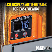 KLEIN TOOLS 935DAG Digital Angle Gauge and Level Permanent Rare Earth Magnetic