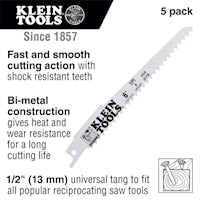 KLEIN TOOLS 31761 Reciprocating Saw Blade 12 in 6 TPI