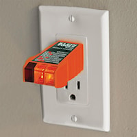 KLEIN TOOLS NCVT2PKIT Dual Range Non-ContactTester w/ Receptacle