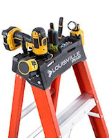 LOUISVILE LADDERS FS1404HD Step Ladder 375 lb Fiberglass with Aluminum Steps 19-9/16 in W