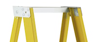 LOUISVILE LADDERS 6510 Platform Step Ladder 300 lb Fiberglass with Aluminum Steps Open 90-4/16 in 30 in Base 18 in D