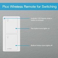 Pico Wireless Remote Control w/ Light White