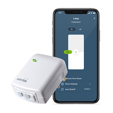 LEVITON DW3HL-1BW Decora Smart™ Plug-in Dimmer 2.5 A, 120 VAC, 300 W Incandescent, 100 W LED/CFL White