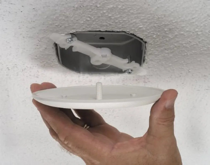 Arlington Industries Arlington CP3540-1C Ceiling Cover Plate for 3-1/2" & 4" Boxes, Paintable, 1 Pack White