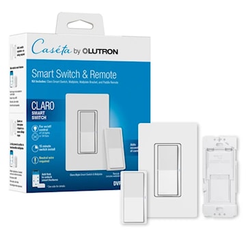 LUTRON DVRF-PKG1S-WH CLARO SMART SWITCH