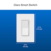 LUTRON DVRF-PKG1S-WH CLARO SMART SWITCH