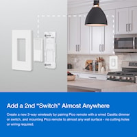 LUTRON DVRF-PKG1S-WH CLARO SMART SWITCH