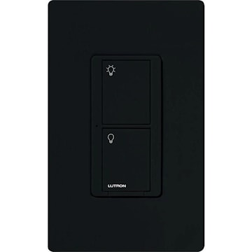 LUTRON PD-5WS-DV-BL Caseta Wireless Remote Control Switch Multi-Location, 2-Button, 1 NO Black