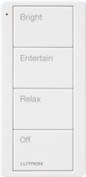 LUTRON PJ2-4B-GWH-P03 Pico® Remote Control Switch Wireless, Any Room Scene White