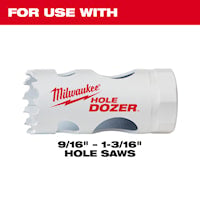 MILWAUKEE 49-56-7010 MILWAUKEE Hole Saw Arbor Hardened Steel