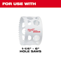 MILWAUKEE 49-56-9100 MILWAUKEE Hole Saw Arbor Hardened Carbon Steel, Alloy Steel