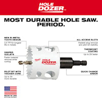 MILWAUKEE 49-22-4105 HOLE DOZER™ Hole Saw Kit 19 Pieces Bi-Metal