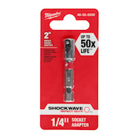 MILWAUKEE 48-32-5030 Shockwave™ Socket Adapter 1/4 in Hex