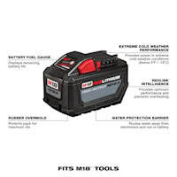 MILWAUKEE 48-11-1812 High Output™, M18™, RedLithium Battery Pack