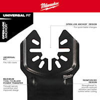 MILWAUKEE 49-25-1113 OPEN-LOK 2-1/2" HCSWOOD BLADES 3PK