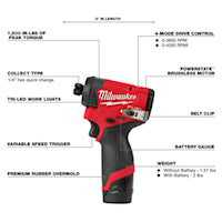 MILWAUKEE 3497-22 M12 FUEL 2-TOOL COMB.KIT