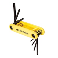 KLEIN TOOLS 70575 Grip-It® Hex Key Set 9 Pieces 3.813 in Handle, 1.391 - 1.844 in Key
