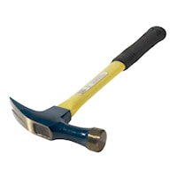 KLEIN TOOLS 807-18 Claw Hammer 18 oz Drop Forged and Tempered Steel Fiberglass Handle
