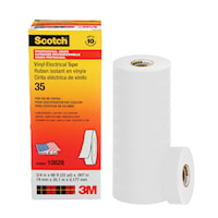 3M CANADA 35-3/4X66WH Scotch® Vinyl Insulating Tape 66 ft Lx 3/4 in W Vinyl White