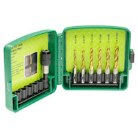 EMERSON PROFESSIONAL TOOLS DTAPSSKIT Drill/Tap Bit Kit Standard, 7-Piece