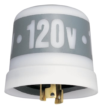 INTERMATIC LC4521C Photocontrol Cylinder Plain, Light/Dark, Thermal 120 VAC, 1000 W Locking Type Mount