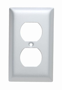LEGRAND SA8 ONE GANG DUPLEX ALUM.PLATE