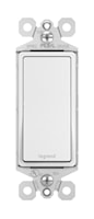 LEGRAND TM873W The Radiant® Decorator Switch Rocker/Button 3 Gang, 3 Way 15 A, 120/277 V White