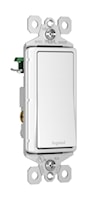 LEGRAND TM873W The Radiant® Decorator Switch Rocker/Button 3 Gang, 3 Way 15 A, 120/277 V White