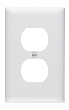LEGRAND TP8W Pass & Seymour Duplex Receptacle Wallplate 1 Gangs White 114.3 mm Lx 69.85 mm W