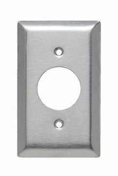 LEGRAND SL7 Pass & Seymour Single Receptacle Wallplate 1 Gangs Silver 5 in Lx