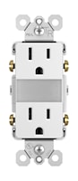 LEGRAND NTL885TRW The Radiant® Receptacle and Light 15 A, 120/125 VAC, White